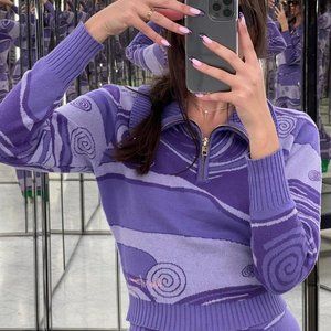 House of Sunny Indigo Skies Tracksuit Sweater